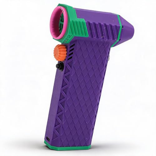 Mini Jet Fan, 200000RPM Portable Mini Jet Blower with Type C QC15W Fast Charging, Reusable Compact Jet Fan for Keyboard Computer Car Sofa Cleaner (Dark Violet)