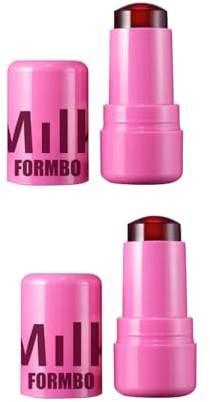 Milk Jelly Blush Stick | 2/4 Stück Milk Ma-keup Jelly Tint Blush | Milk Cooling Water Jelly Tint, Milchgelee Tönungs Rougestift, Aufbaubares Aquarell-Finish, Feuchtigkeitsspendende Gelee-Textur