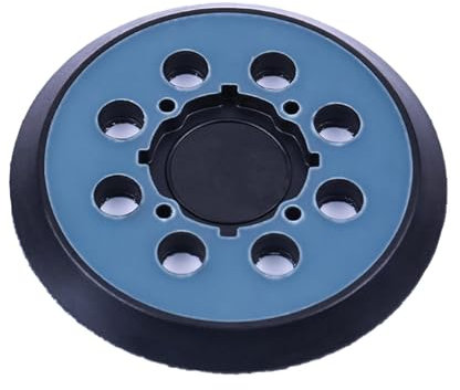 lcyen 5 Inch 8 Holes Sanding Disc Random Orbital Sander, PU Material, Black, Compatible with Makita M9202B BO5041, DeWalt DWE 6423, DWE 6421K, DCW 210B