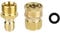 NQEUEPN 2pcs M22 14mm to 3/8 Pressure Washer Adapter Set, Brass 5000 PSI Pressure Washer Quick Connect Hose Fittings Accessories for Power Washer Gun, Hose, Pump
