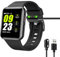 MAIXIANGGUOJI Smart Watch Charger Magnetic Smart Watch Charging Cables 2 pin 2.8mm Compatible with YAMAY SW025 Letsfit ID206 ID205L ID205U ID205S ID216 Umidigi Uwatch SW023 (Black)