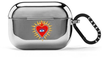 CASETiFY Mirror Airpods Pro (2nd Gen) Case with Ring - flaming Mexican heart