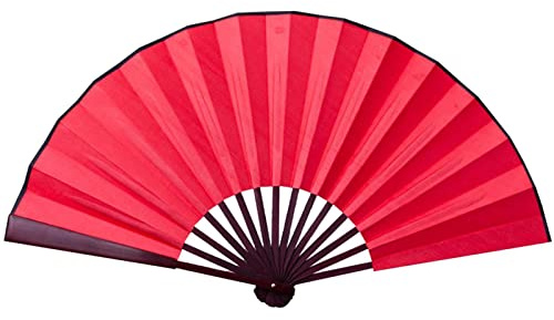 Handventilator aus Seide, blanko, Basteln, Faltfächer, 8/10 Zoll, Seidentuch, blanko, Handventilator zum Schreiben und Malen, chinesischer Stil