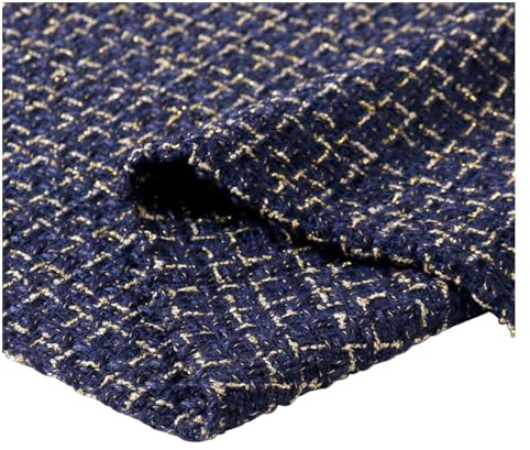 Ayuduots 150 x 50 cm grob Karierter Woll-Tweed-Stoff, Woll-Tweed-Stoff im Lady-Stil zum Selbernähen, Quilten, Mänteln und Kleidung