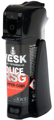 Pfefferspray Pocket VESK Police RSG 20 ml Breitstrahl - Sprühkopf mit Flip-Top-Deckel - hochwertiges Gehäuse mit Clip - Kartusche austauschbar
