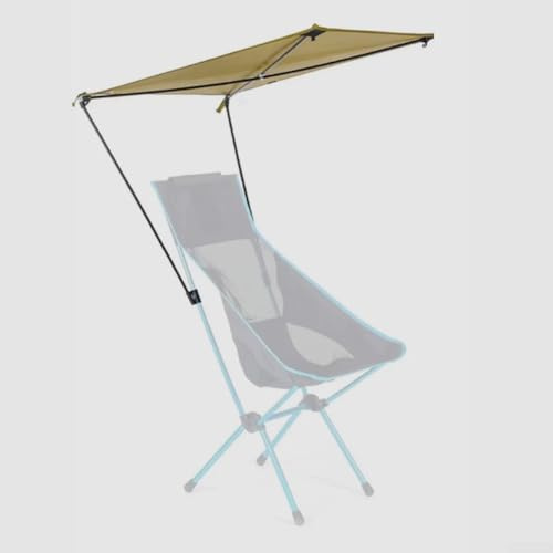 FACULX Sonnenschutz für Sonnenliege, UV-Schutz, LSF 50+, faltbarer Sonnenschutz für Gartenstuhl, Outdoor-Klappstuhl, Markise für Garten, Terrasse, Strand, Camping (Khaki)