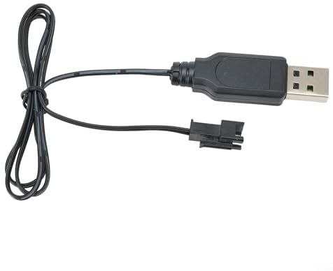 GLFLOW USB Charger Cable ,SM-2P Forward Charging Connector For 3.7V Lithium Battery RC Car Aircraft Remote Control Toy Accessories Black