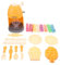 HANABASS 1 Ensemble Machine à Crème Glacée De Crème Glacée pour Tout-Petit De Simulation De Crème Glacée Machine à Crème Glacée Simulée Jouets pour Enfants Orange Abdos