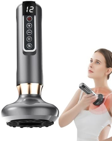 HASAIKA® Appareil de Massage par Ventouse Électrique, Masseur Anti Cellulite Avec 12 niveaux d'aspiration, réduire la fatigue, convient au massage de tout le corps (gris)