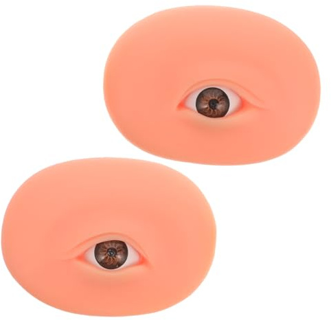Healvian 5d Silikon Make Up Übungsmodell Augenbrauen und Lidschatten Übungstafel Wiederverwendbare Kunsthaut für Anfänger