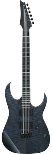 Ibanez Gio GRGR221FA-TDK E-Gitarre – RG Solid Body – 6 Saiten – IBZ-6 Tonabnehmer – Hals aus geröstetem Ahorn – geflammtes Ahorn-Oberteil in transparentem Indigo-Schwarz