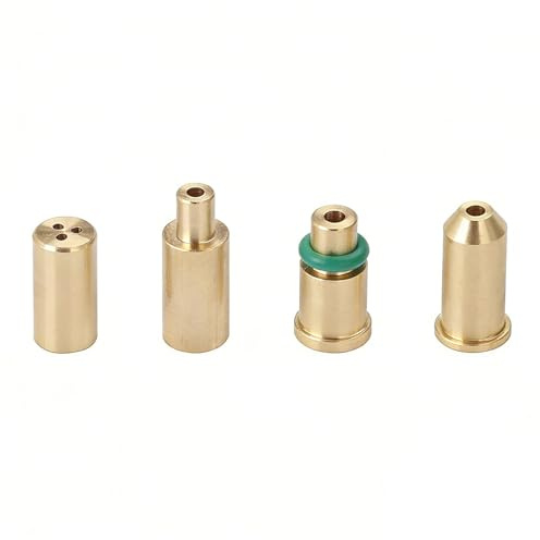 4Pcs Brass Gas Refill Adapter for DuPont Ligne D, Ligne 1, Ligne 2 & Gatsby Lighter, Butane Refill Nozzle for S.T Dupont Yellow/Red/Green/Blue Cap Lighter