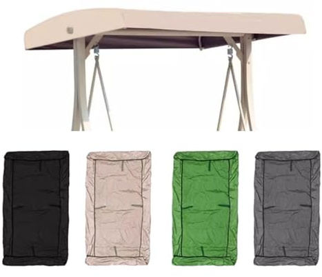 RTVGNSZSJL Generisch Hollywoodschaukel Dachbezug 191x120cm 213x122cm Ersatzdach Für Gartenschaukel 2-3 Sitzer Sonnendach Ersatzabdeckung Wasserdicht(Grey,83x48x9in)