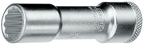 GEDORE Steckschlüsseleinsatz 3/8 Zoll lang UD-Profil 3/8 Zoll, 1 Stück, D 30 L 3/8AF
