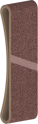Bosch 3x PRO Paint on Wood and Hardwood X440 Schleifband für Schleifer (für Farbe auf Holz, Hartholz, 75 x 508 mm, Körnung 60, 80, 100, Professional Zubehör Bandschleifer)