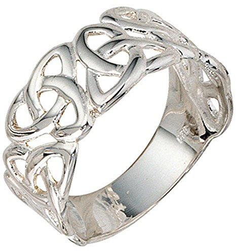 Breiter Silberring Ring Damenring aus 925 Echt Silber Sterlingsilber, Ringgröße:Innenumfang 54mm ~ Ø17.2mm