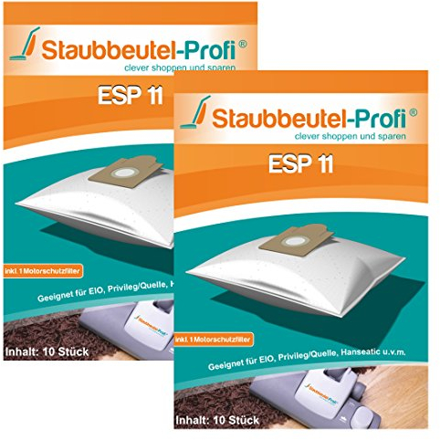 20 Staubsaugerbeutel geeignet für EIO BS 57/7 inkl. Feinfilter von Staubbeutel-Profi®