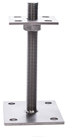 Pfostenträger Edelstahl 25-130mm höhenverstellbar PT130