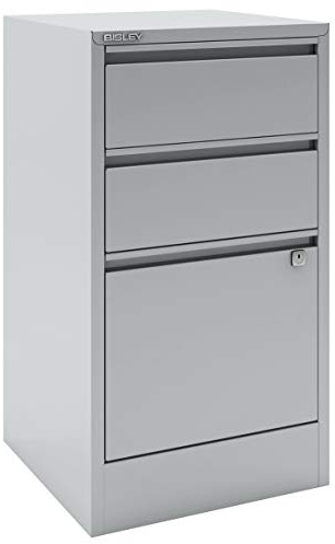 Bisley Home Filer, 2 Universal-, 1 HR-Schublade, Metall, 645 Lichtgrau, 40 x 41.3 x 67.2 cm