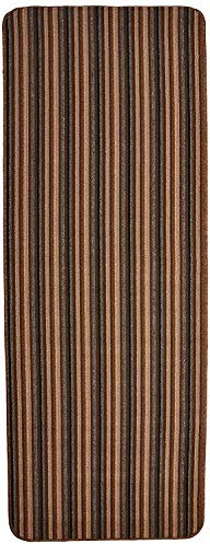 Dandy by William Armes, Ios Stripe Indoor Washable Extra Long Runner, Chocolate, 240 x 67