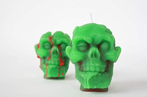 Gift Republic Zombie Head Kerze, Grün