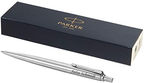 Parker- Exklusiver Kugelschreiber Modell JOTTER inkl. Gravur Lasergravur graviert neu (edelstahl)