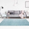 Teppich Einfarbig Blau - 120x160 cm - Moderne Flachflor Teppiche Wohnzimmer Jugendzimmer Kinderzimmer