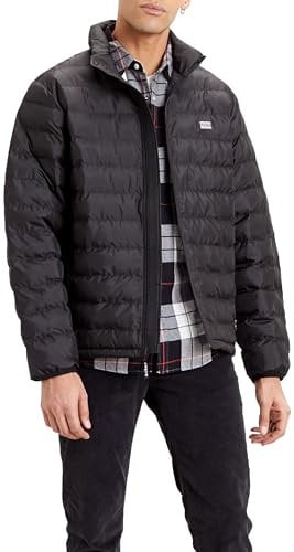 Levi's Herren Presidio Packable Jacket, Mineral Black, L EU