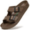 SAGUARO Maschio Femmina Scarpe da Bagno Doccia Ventilato Punta Aperta Pantofole Pool Giardino A Piedi Ciabatte da Spiaggia Primavera L'Estate Casa Basso Slide Slippers, Clog Marrone 43