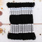 ThreadArt Premium ägyptische lange Faser Baumwolle Sticktwist | schwarz | 6 Stränge teilbarer Faden je 8,75 m für Handstickerei, Freundschaftsarmbänder, Kreuzstich und Handwerk
