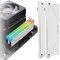 EZDIY-FAB 5V ARGB RAM Cooler DDR Heatsink for DIY PC Game MOD DDR3 DDR4- White -2 Pack