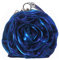 MEGAUK Damen Satin Clutch Rose Abendtasche Mini Handgelenktasche Clutch-Geldbörsen für Hochzeit Party Handy (Blau)