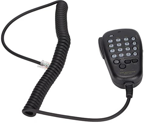 Zunate Schultermikrofon für YAESU-Funkgerät, Handheld-Lautsprechermikrofon mit Taste, Kompatibel mit MH-48 MH-48A6J FT-8800R FT-8900R FT-7900R FT-1807 Funkgeräten