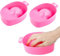 Bymivofun 2 Cuencos de Manicura, Tazón de Remojo para Uñas, para Quitar Esmalte de Uñas, Herramientas de Salón, Cuidado del Baño, Spa, Uñas de Lentejuelas, Cuidado de Manos