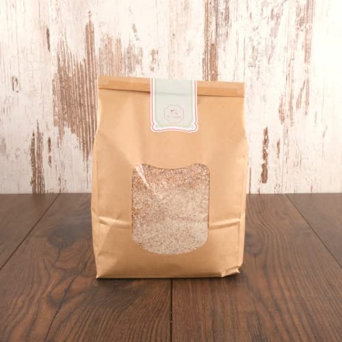 süssundclever.de® Bio Dinkelschrot | Vollkorn | 1,5 kg | aus Deutschland | plastikfrei abgepackt in ökologisch-nachhaltiger Bio-Verpackung