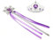 Kuzhi Diadem und Zauberstab, Elsa, Krone, Dunkelviolett, Schneeflocke, silberfarben