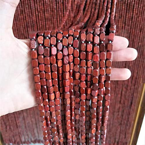 Natural Wood and Bamboo Beaded Curtain,Doorway Hanging Beads,Summer Hanging Beads Blind Fly Curtain Screen Panel for Doorway Room Divider Window Hallway Entrance Decor,Custom (130 strands 130x220cm)