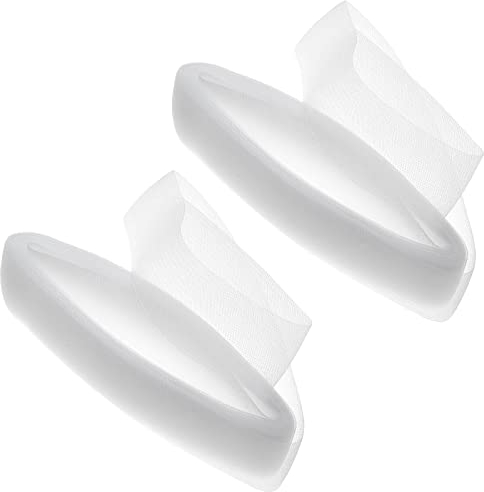 GORGECRAFT 2.6 breites 50 Yard Polyester Rosshaargeflecht Hochzeitskleid Zubehör Steifes Rosshaargeflecht Zum Nähen Kleid Tanz Rock Formung Trimmen (Weiß)