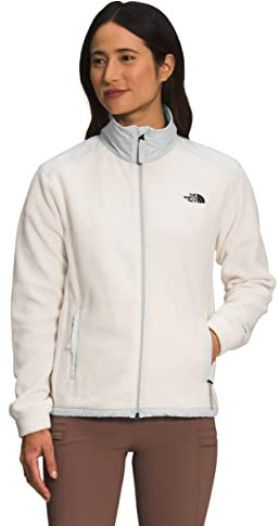 THE NORTH FACE Damen Alpine Polartec 200 Full Zip Jacke, Gardenia Weiß/Zinngrau, XXL
