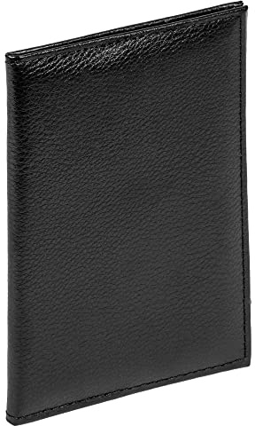 walther design Lederetui Ausweis schwarz bis 11x7 cm mit 6 Einsteckhüllen 582000052