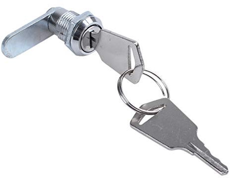 Oikabio Cam Lock Desk Drawer Lock 16 mm + 2 Keys for Wardrobe Mailbox File Cabinet