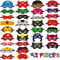 Superhero Masks, 32 Pcs Super Hero Cosplay Party Masks, Masks Costumes Toy Gift for Boys Girls, Boys & Girls Felt Eye Mask for Cosplay, Birthday Party or Masquerade Halloween Xmas