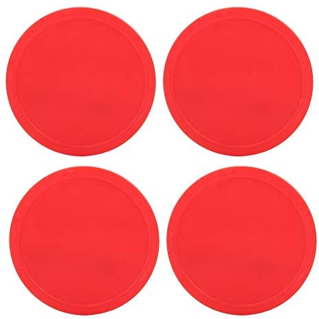Air Hockey Paddles, 4 Stück Home Air Hockey Pucks Ersatz Runde Air Hockey Pucks für Spieltische Zubehör(75mm)