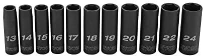 RYOBI Lot de 11 douilles à choc métriques profondes 1/2