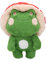 IUTOYYE Pilz Frosch Plüsch Spielzeug Netter Frosch Gefüllter Plüsch Weicher Frosch mit Hut Tier Plüsch Puppen Beruhigende Dekoration Kissen Geschenk für Mädchen Kinder (Rot und Dunkelgrün, 25cm)