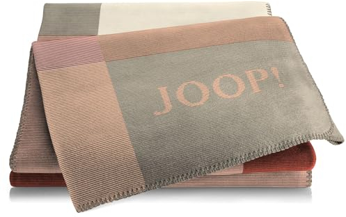 Joop! Wohndecke Mosaic Baumwollmischung Rouge Größe 150x200 cm