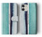 Tirita Personalised Flip Wallet Phone Case Compatible with iPhone SE 2020/2022, Summer Time [16- Blue Turquoise Gradient]