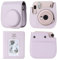 TONYLAIJIANTAO Kameratasche Kompatibel mit Fujifilm Instax Mini 12 11 9 8 Sofortbildkamera, PU Leder Tragetasche mit 64 Taschen 2 x 3 Mini Fotoalbum. (Rosa)