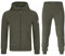 MOOSELINE Herren Jogginganzug Trainingsanzug Sportanzug mit Classic Patch (5XL, Olive Green)