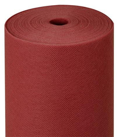 GreenFyA Rollo de Mantel de Mesa Novotex/Newtex/TNT de 1,20x50m con Precorte a 40cm Desechable Ideal para Restaurantes y Eventos. (Burdeos Oscuro)